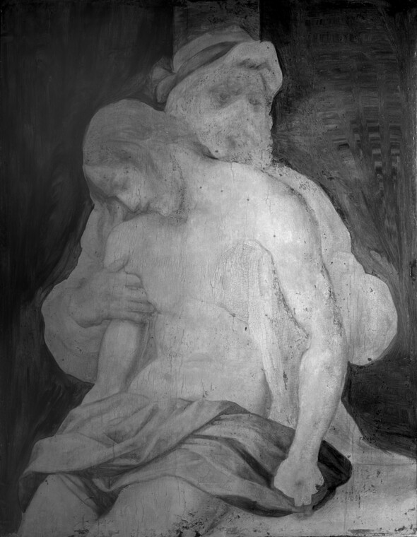 Infra-red image of Pietà